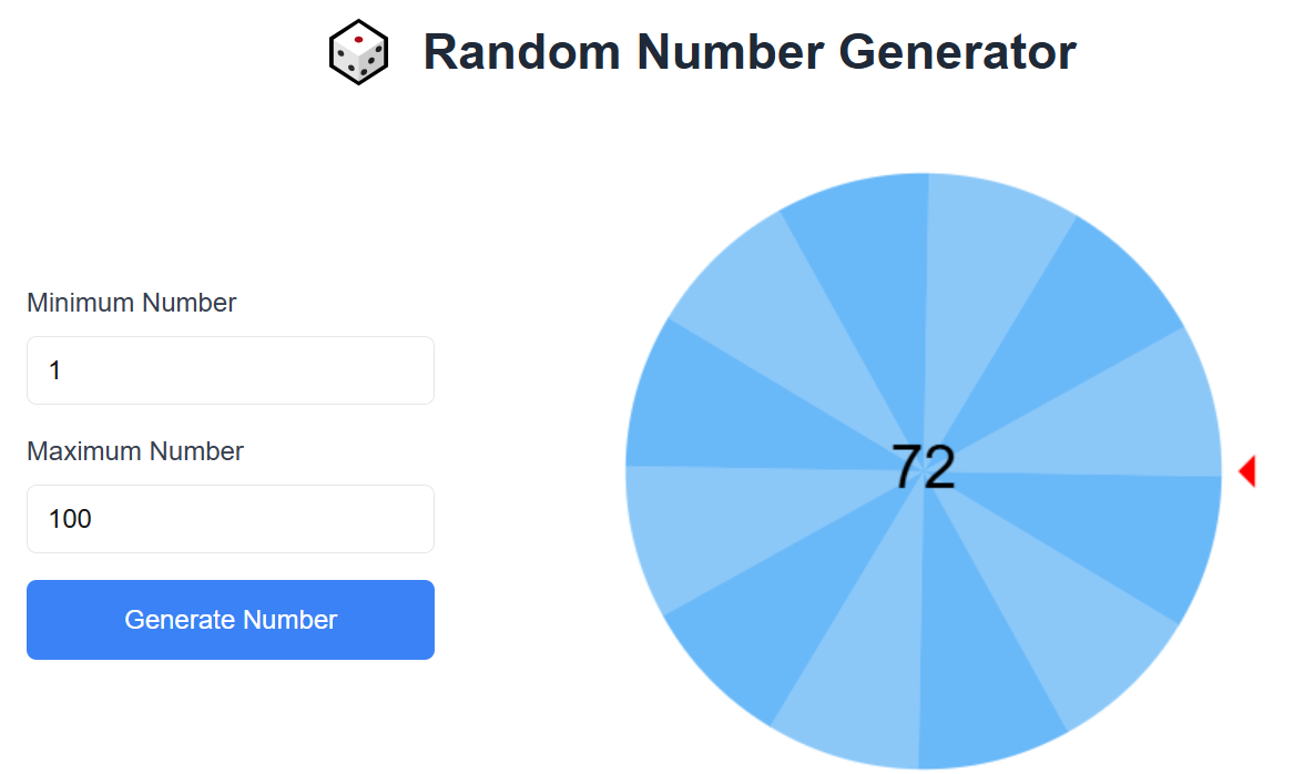 Random Number Generator Free Online Number Picker Randzy Tools