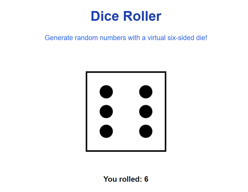 Dice Roller | Random Number Generator Tool